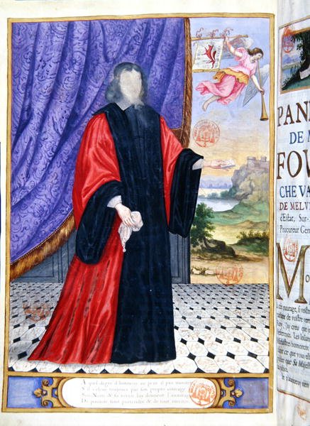 Nicolas Fouquet (1615-80) miniatyrillustration från 