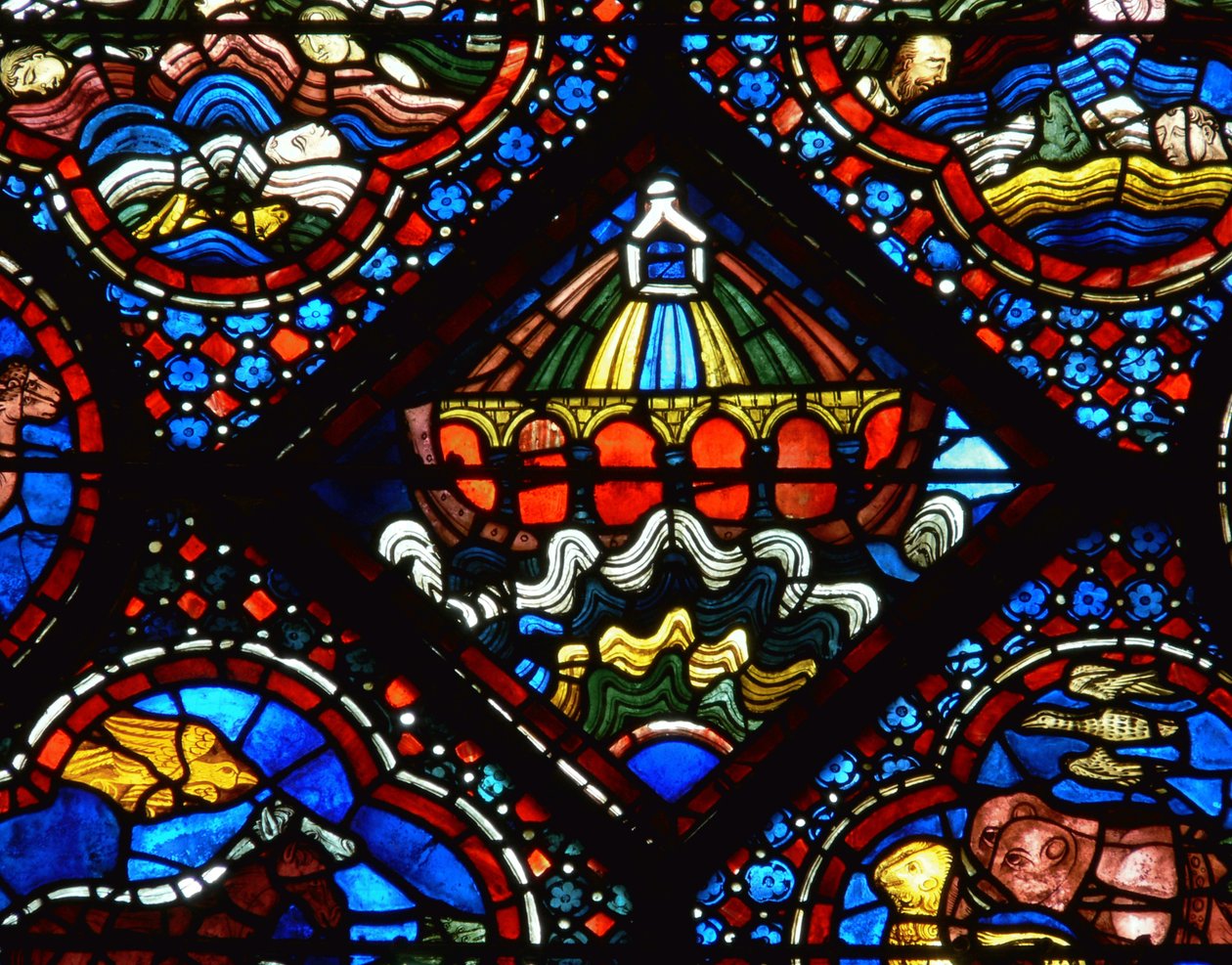 Noahs ark från Noahs fönster av French School