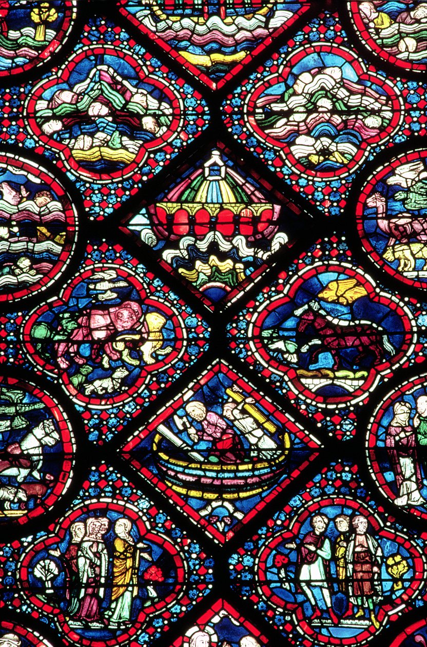 Noahs ark fönster, 1200-talet av French School