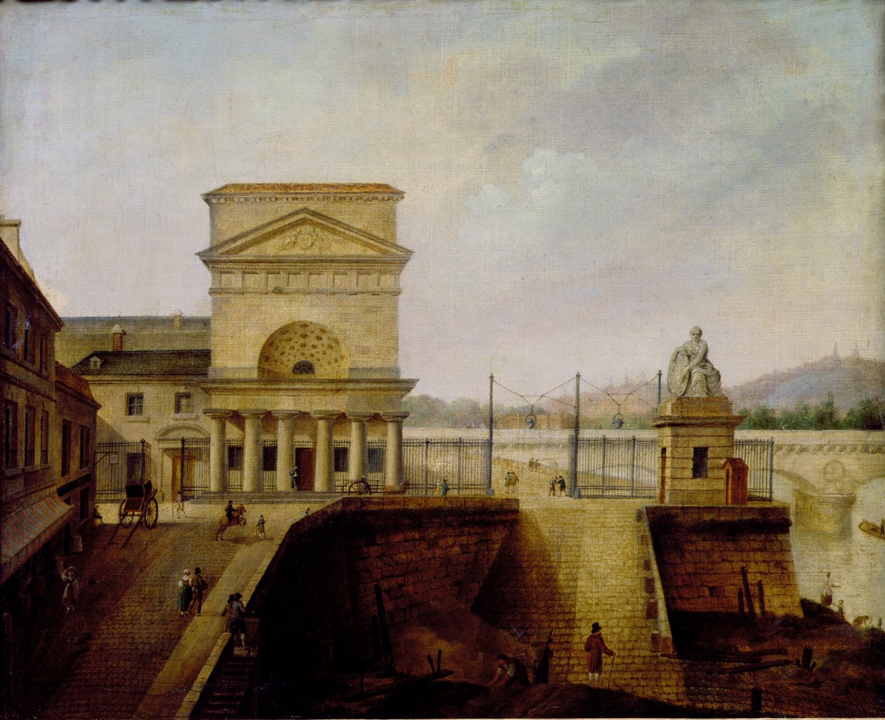 Normandiebarriären, nära Ienabron, före 1860 av French School