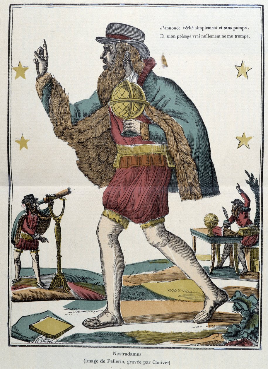 Nostradamus - bild av Epinal av French School