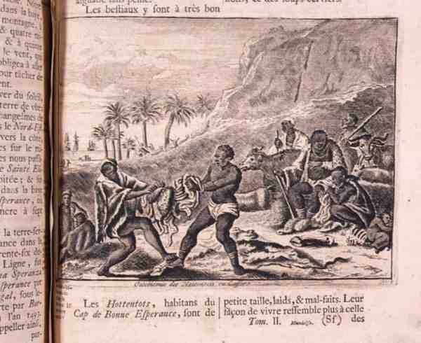 Oeconomy of the Hottentots or Caffers, från Johann Albert Mandelsos 