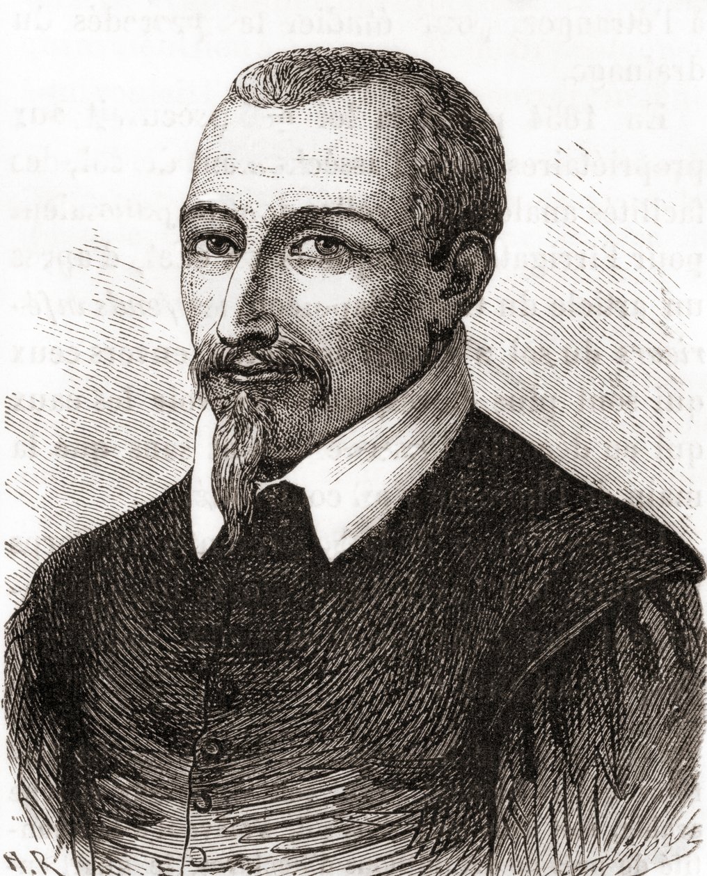Olivier de Serres, från Les Merveilles de la Science, publicerad omkring 1870 (gravyr). av French School