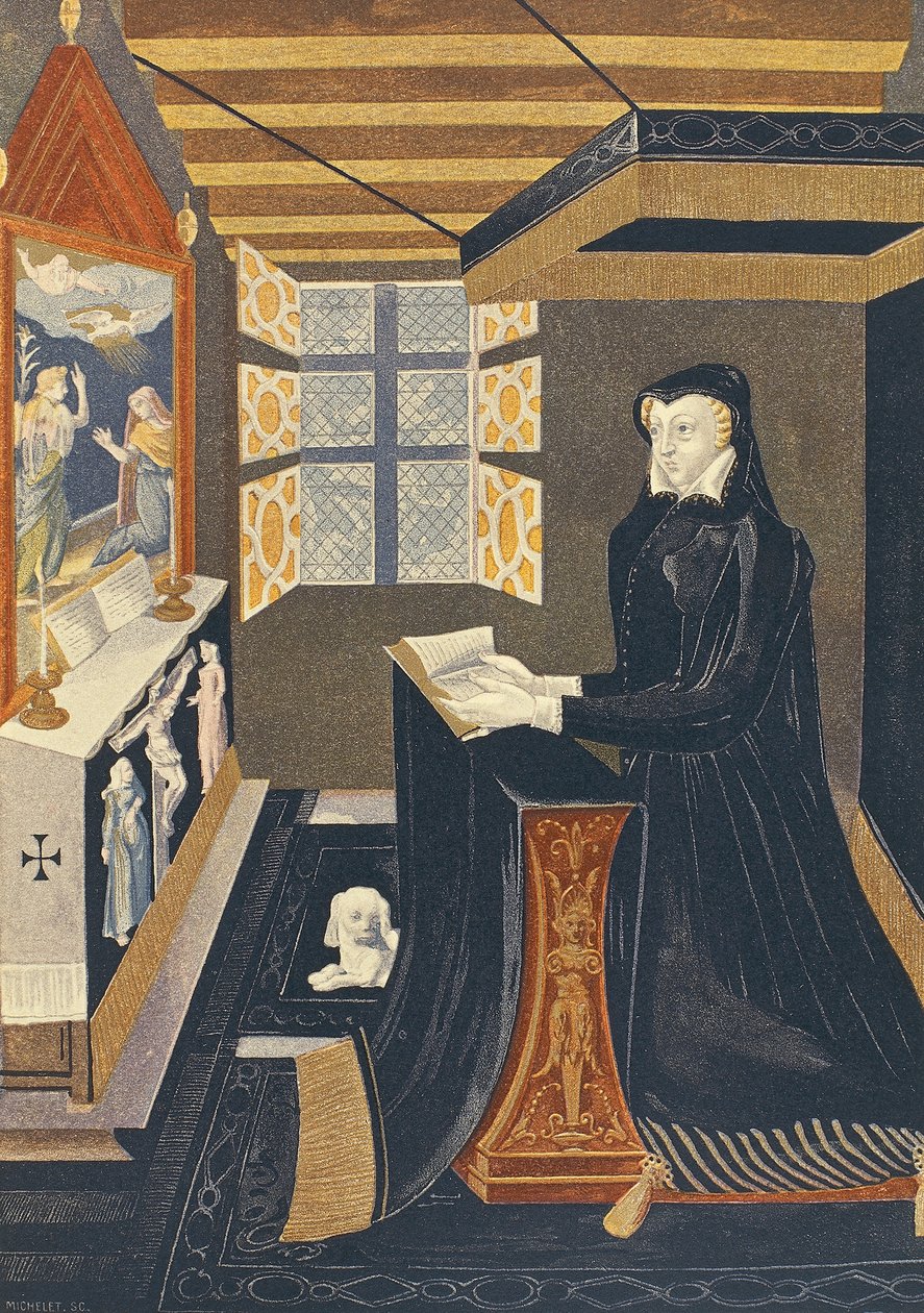 Oratorium med knästående för drottning Catherine de Medici (Florens av French School