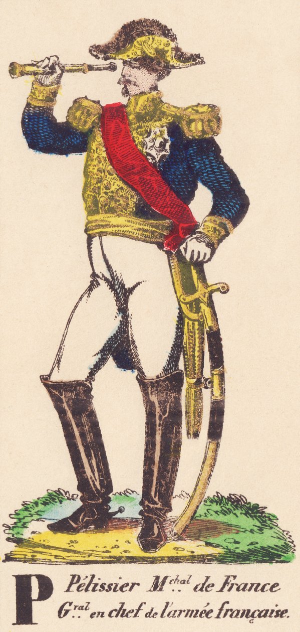 ; P: Pélissier (Aimable) marskalk av Frankrike (1855), chefsgeneral för den franska armén (1794-1864) av French School