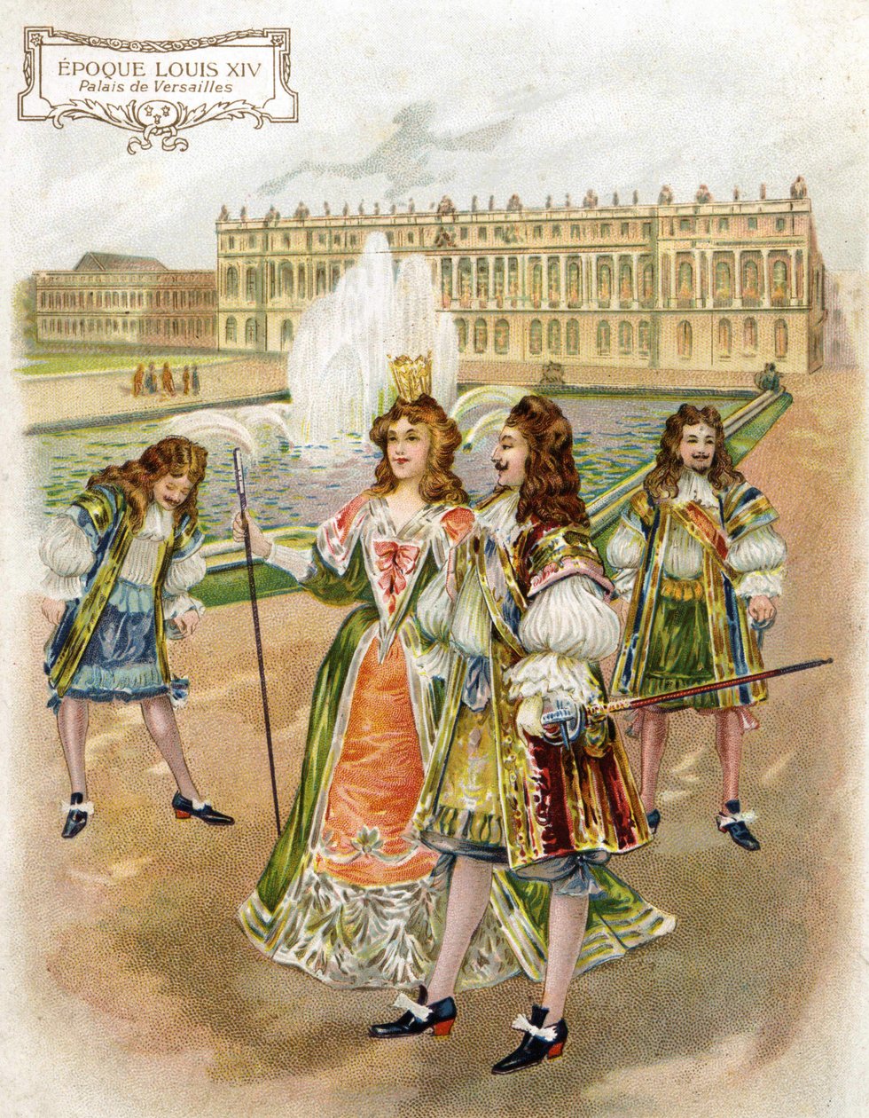 Slottet i Versailles vid tiden för Ludvig XIV. av French School