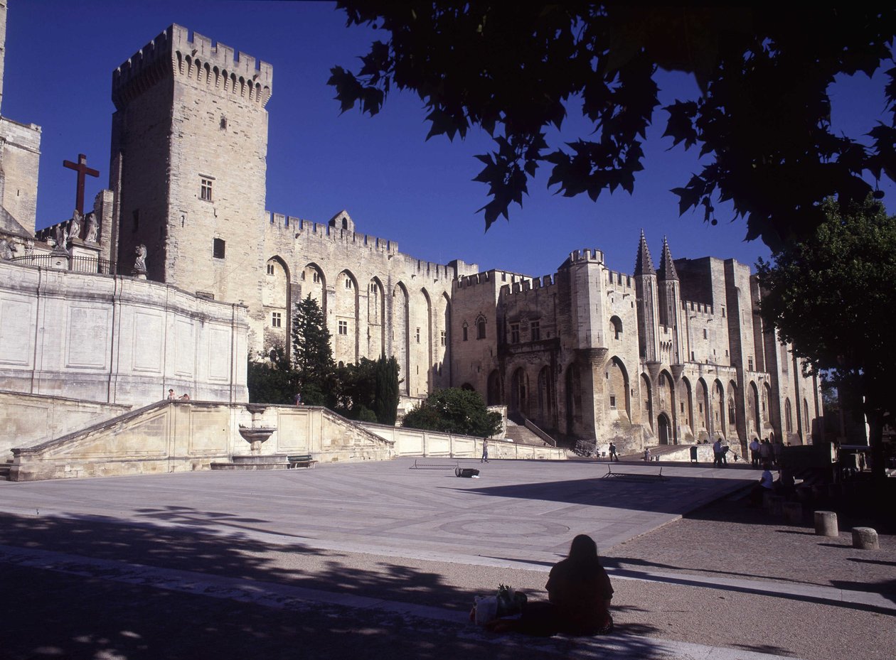 Palatset av påvarna av Avignon av French School