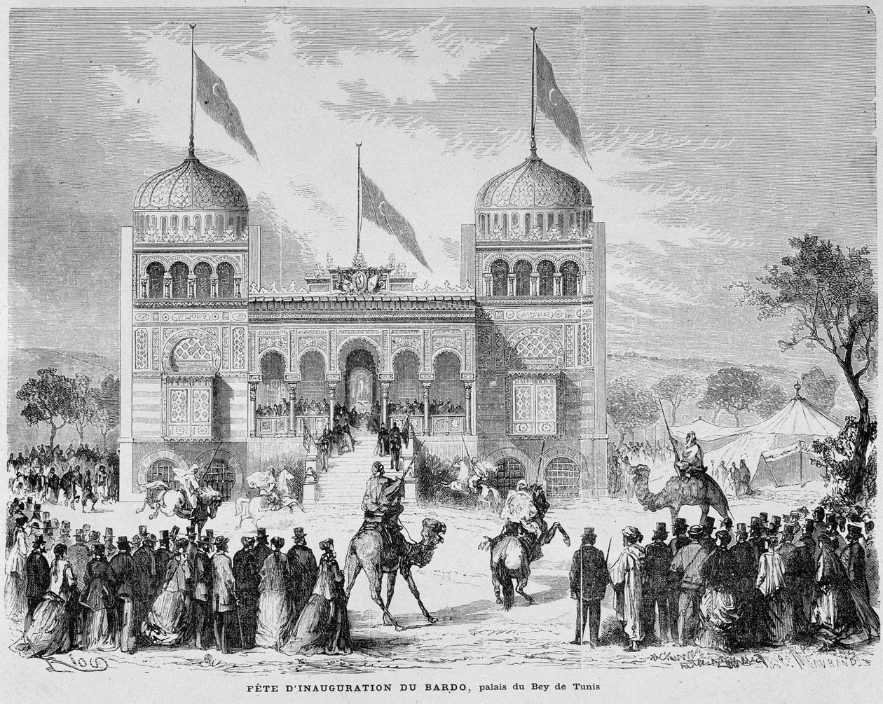 Parc du Montsouris: Palais du Bey i Tunis vid världsutställningen 1867. av French School