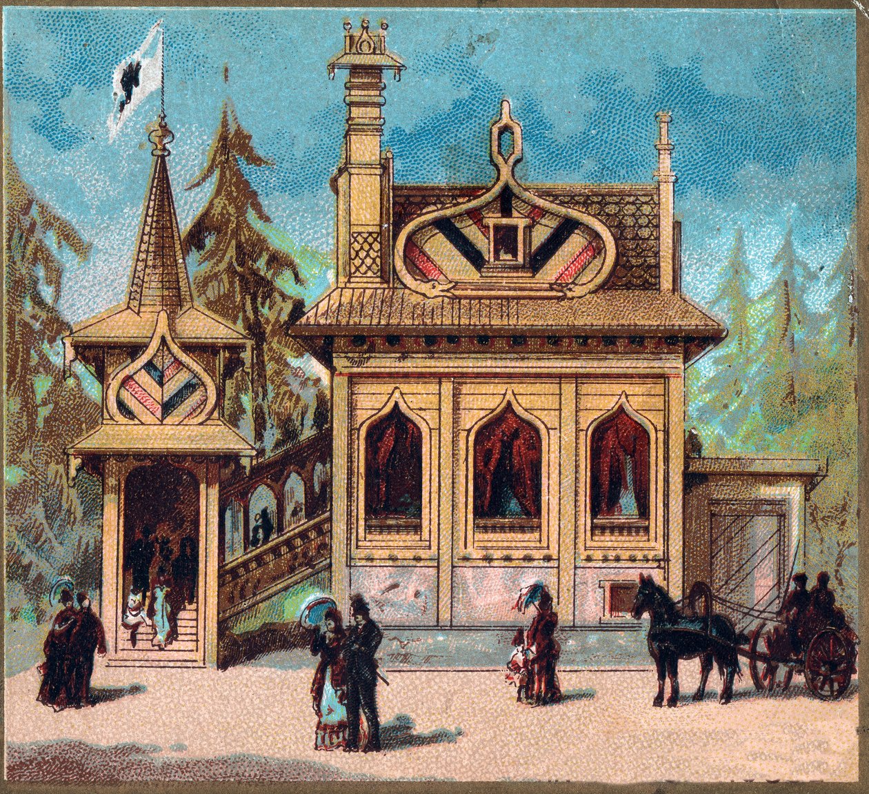 Paris. Universell utställning 1889: Rysk residens. av French School