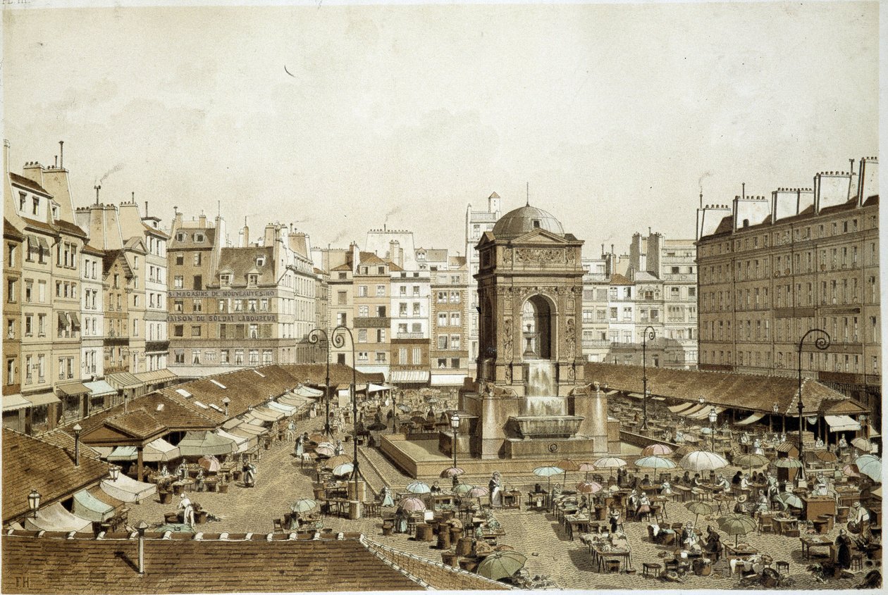 Paris, Marché och de oskyldigas fontän av French School