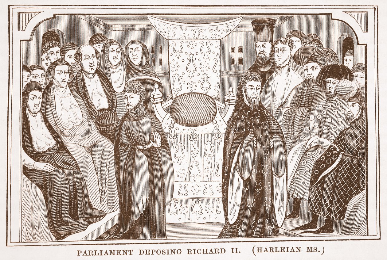 Parlamentet avsätter Richard II av French School