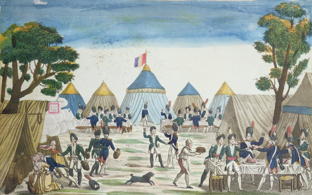 Parti som gavs till de ryska grenadjärerna av grenadjärerna i Grande Armée, 30 juni 1807 av French School