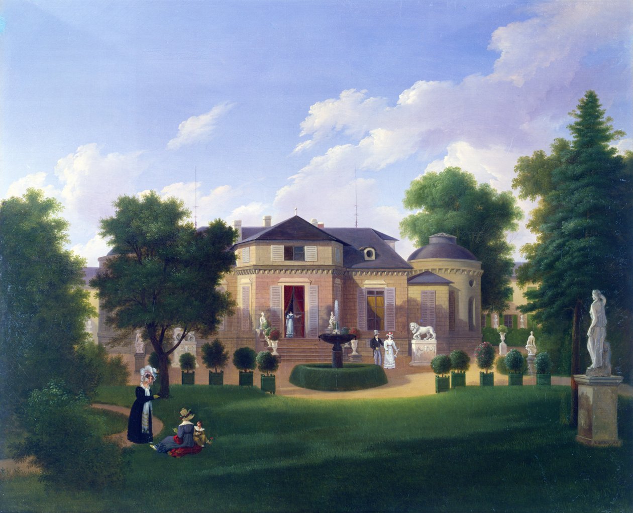 Paviljongen av Folie-Beaujon i Paris, ca 1830 av French School