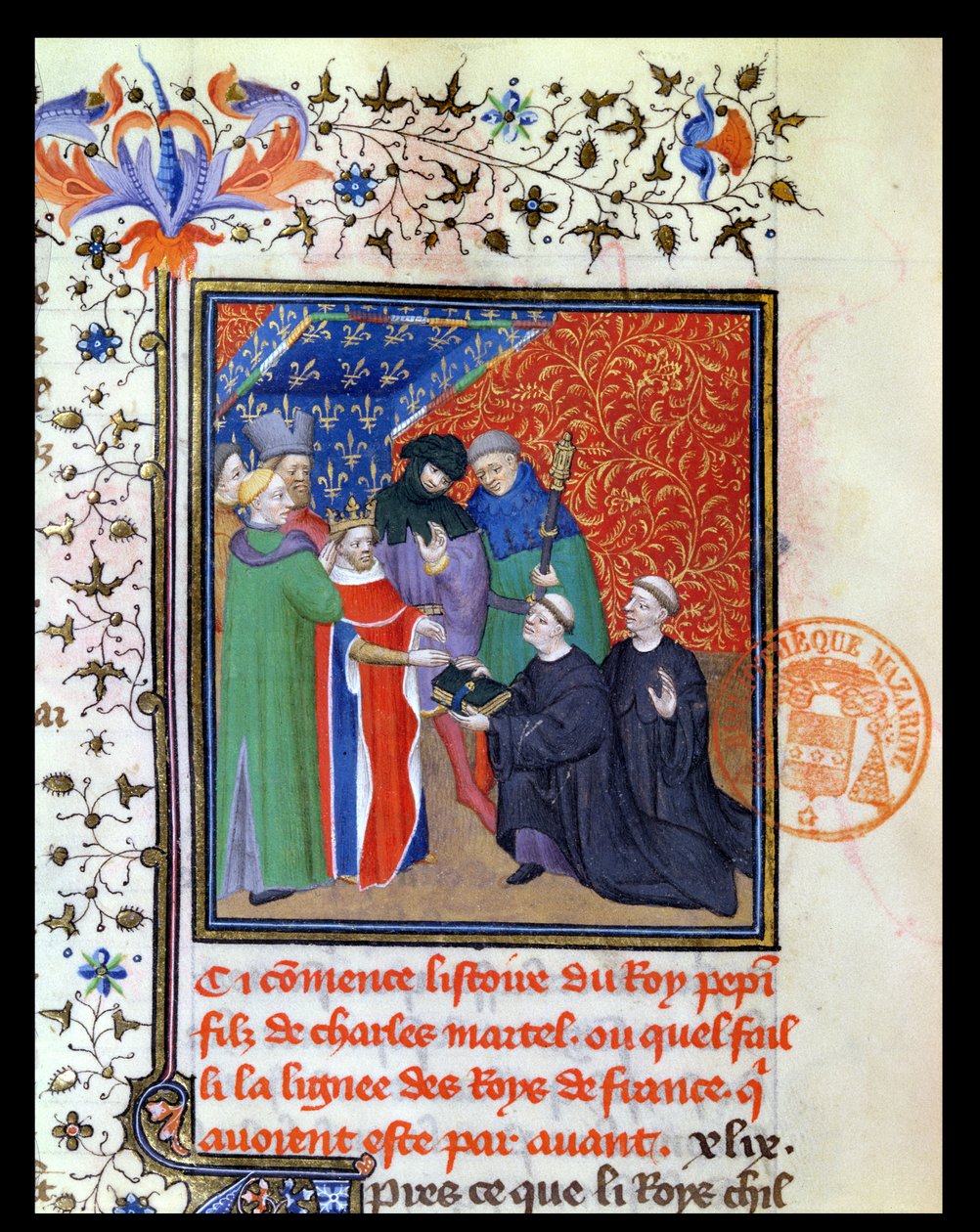 Pepin den korta (c.715-68) Frankernas kung av French School