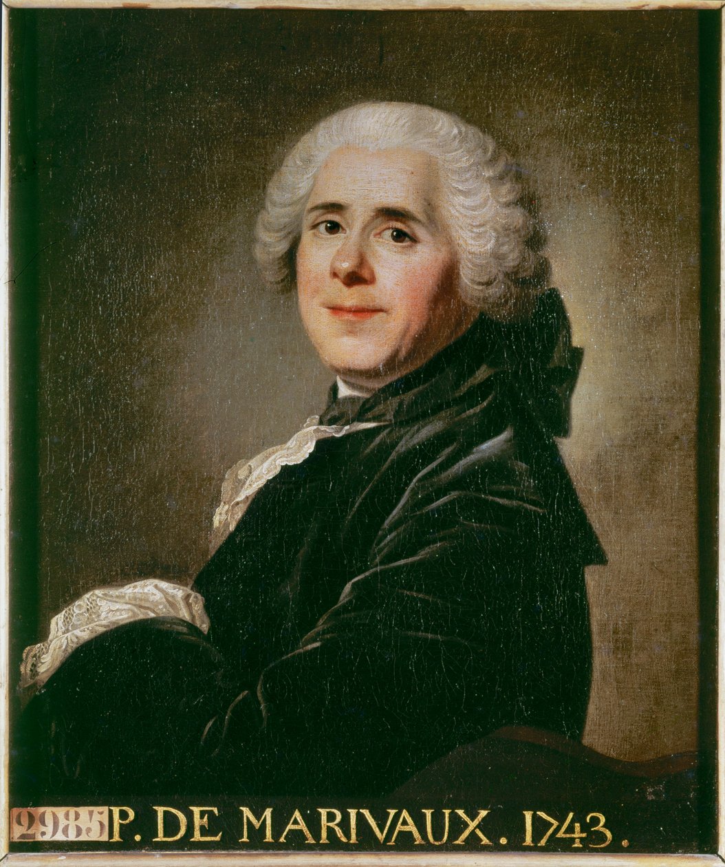Pierre Carlet de Marivaux, fransk dramatiker och romanförfattare ... av French School