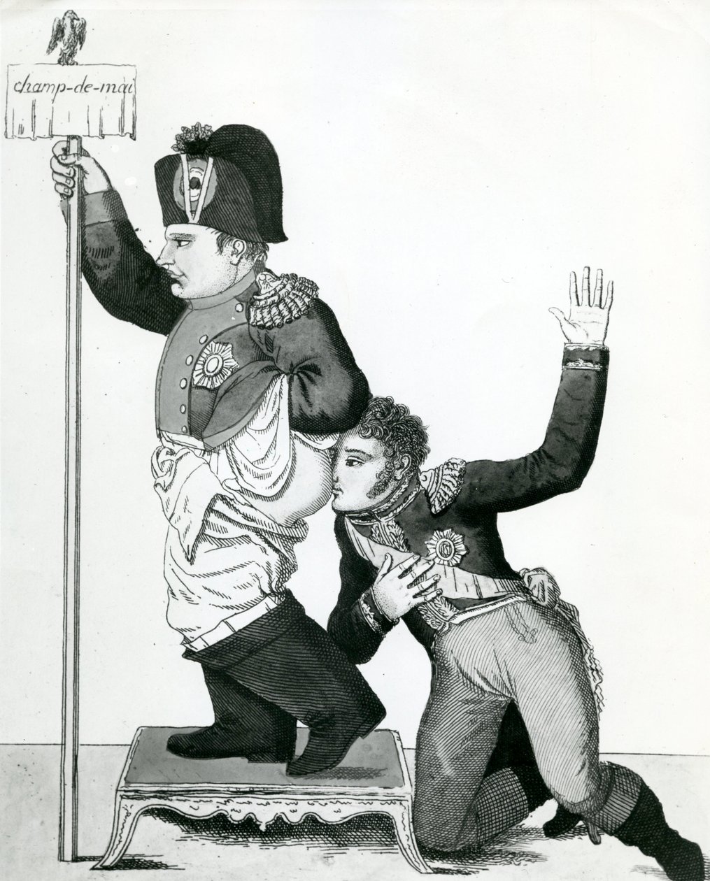 Pinching of the Nose - Neys Declaration, I Swear It Smells of Violet, 1815 av French School