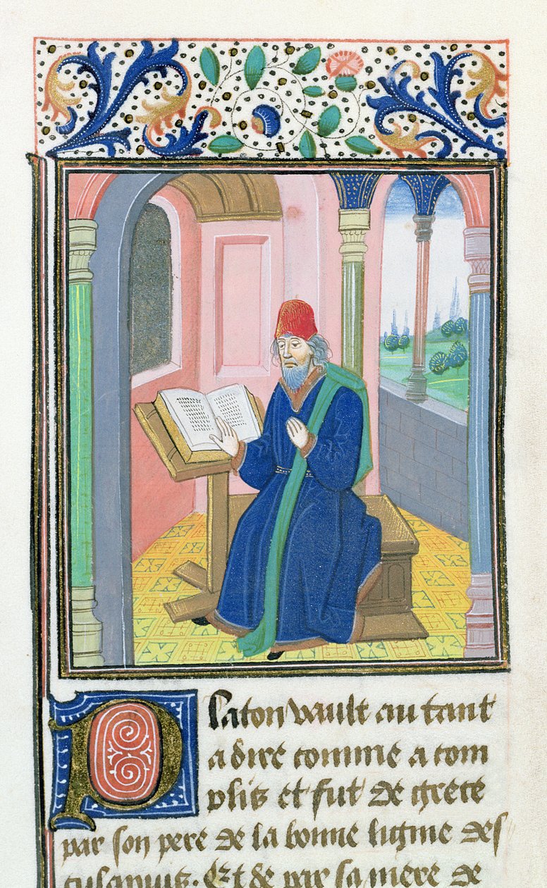 Platon, från History of the Philosophers, sent 1400-tal av French School