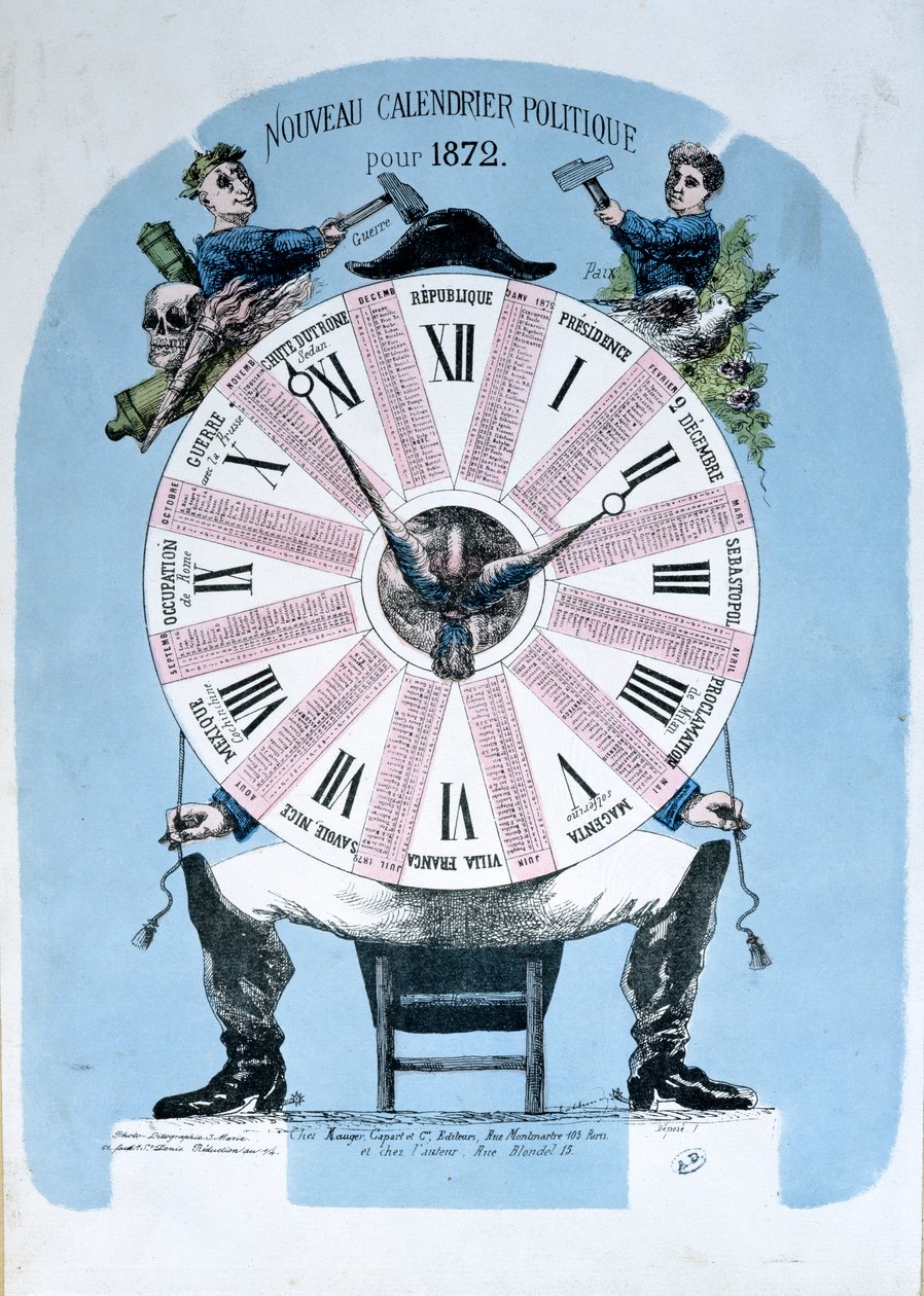 Politisk kalender för 1872 av French School