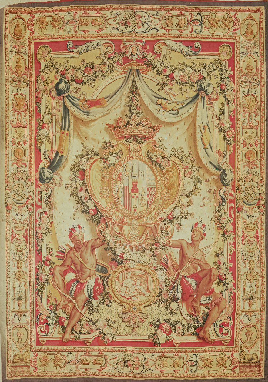 Portiere med vapenskölden av Louis-Antoine de Pardaillan de Gondrin, hertig av Antin, Gobelins fabrik, 1708-36 av French School