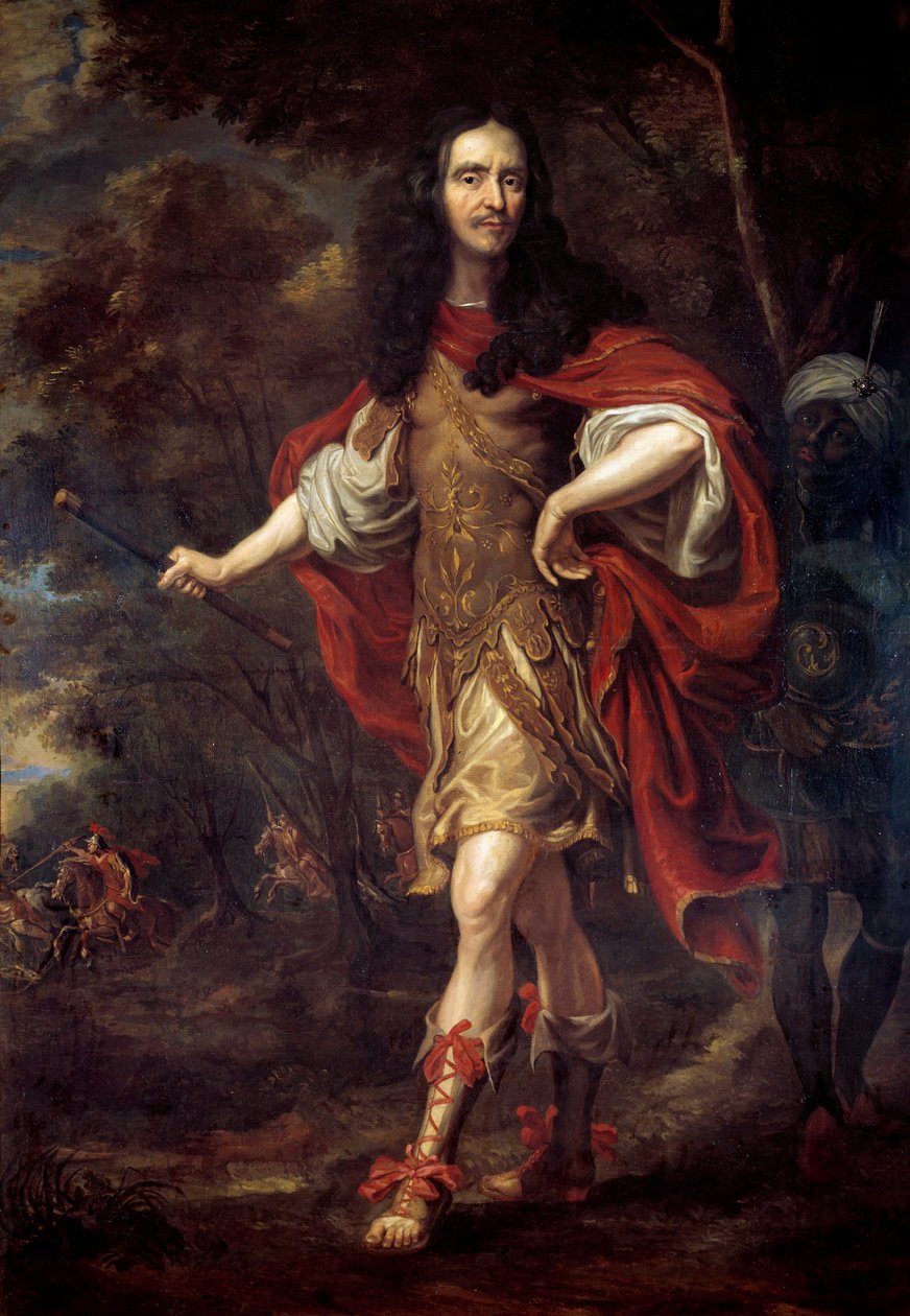 Porträtt en pied av Henri de la Tour d