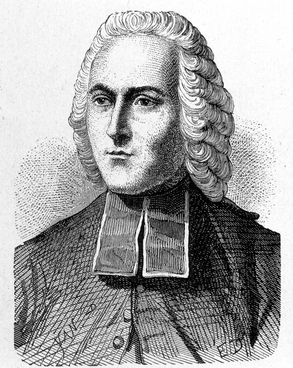 Porträtt av Abbe Jean Antoine (Jean-Antoine) Nollet (1700 - 1770), fransk fysiker - i "Album de la Science; berömda vetenskapsmän; Stora upptäckter””” 1896. av French School
