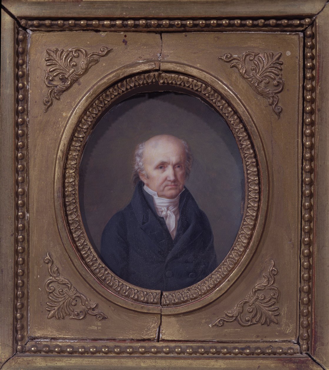 Porträtt av Abraham-Louis Breguet (1747-1823) tidigt 1800-tal (panel) av French School