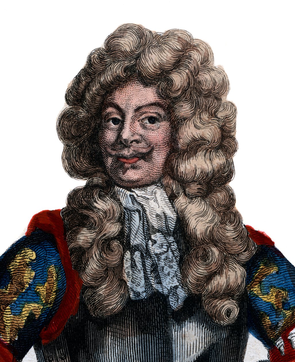 Porträtt av Abraham Duquesne (1610-1688), fransk markis och sjöofficer. av French School