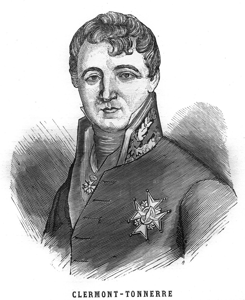 Porträtt av Aime Marie Gaspard de Clermont-Tonnerre (Clermont Tonnerre av French School