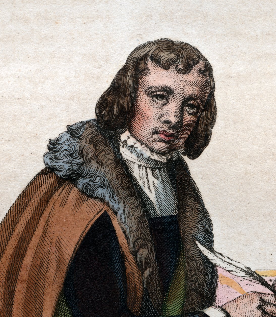 Porträtt av Alain Chartier (1385-1430), fransk poet och politisk författare. av French School