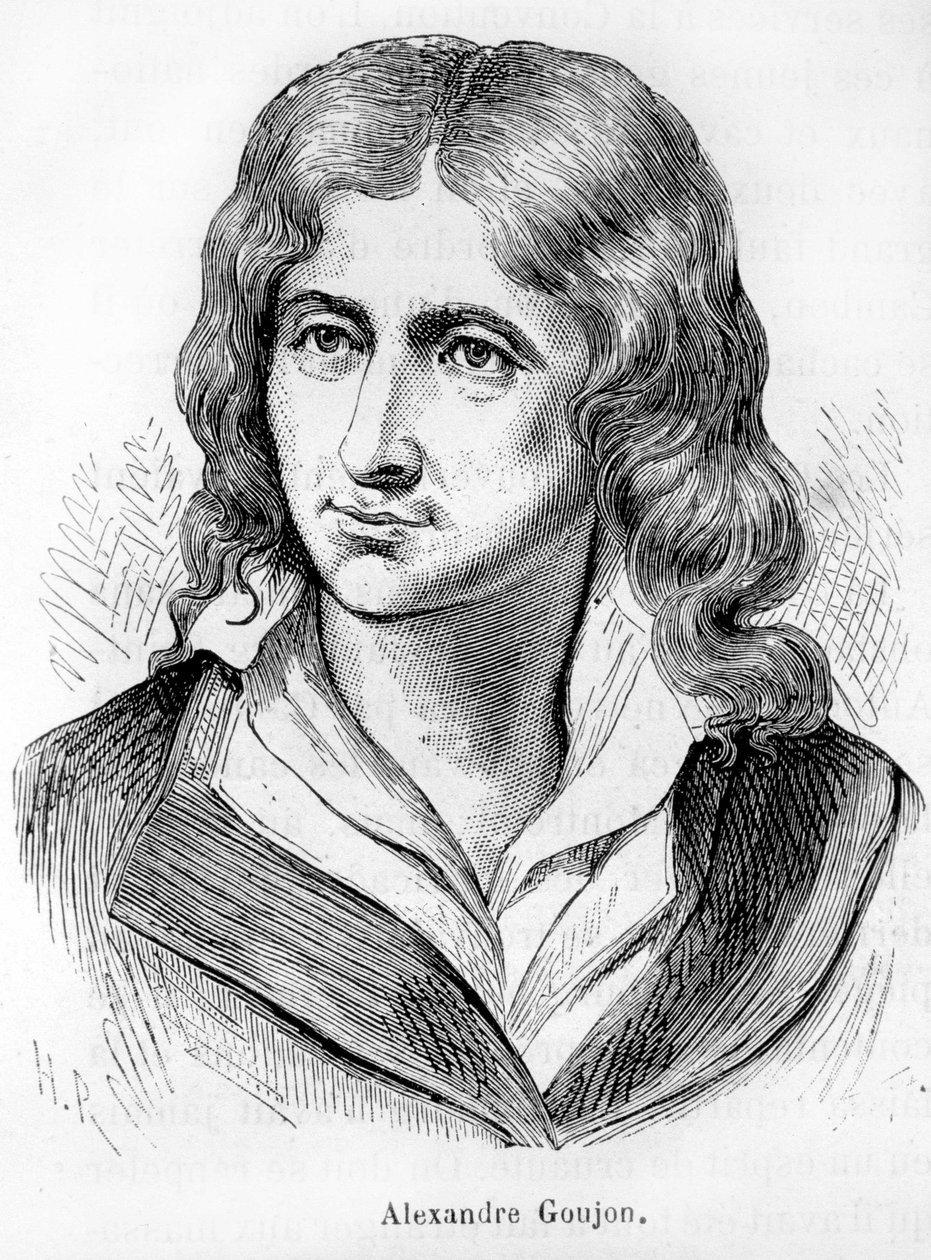 Porträtt av Alexandre Goujon (1766-1795), skådespelare i den franska revolutionen - i "" L