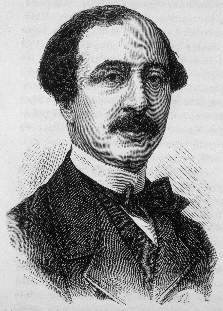 Porträtt av Anatole Prevost Paradol, fransk journalist och politiker (1829 -1870). av French School