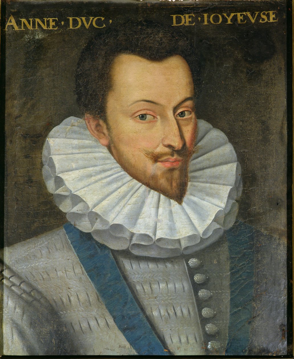 Porträtt av Anne (1561-87) hertig av Joyeuse, 1617-38 av French School