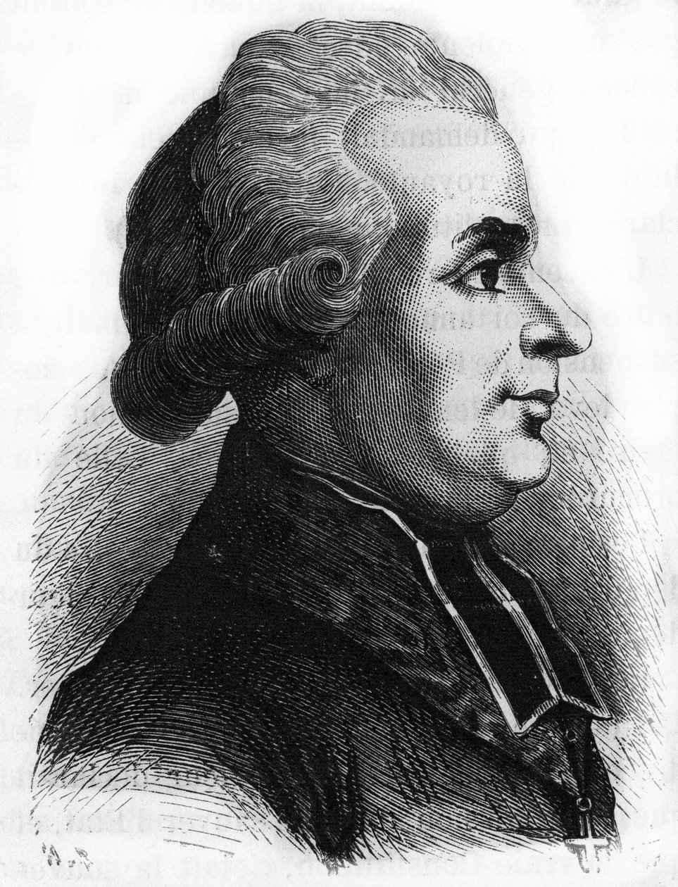 Porträtt av Antoine-Adrien (Antoine Adrien) Lamoureux (1742-1794) fransk lazaristisk religiös politiker under franska revolutionen. av French School