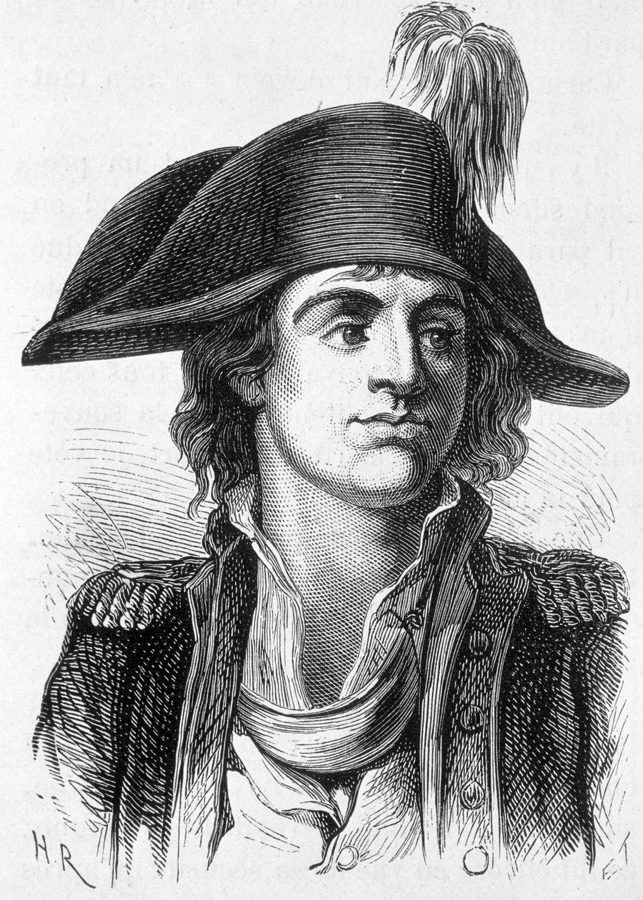 Porträtt av Antoine Joseph Santerre (1752-1809), fransk politiker - i "" L