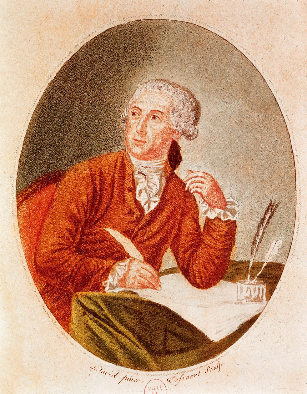 Porträtt av Antoine Laurent Lavoisier (1743-1794) av French School