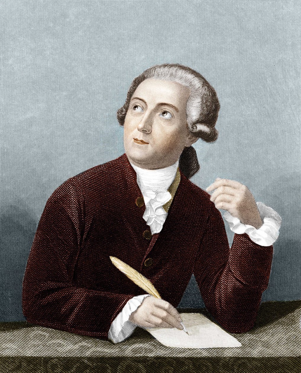 Porträtt av Antoine Laurent Lavoisier (1743 -1794) fransk kemist. av French School