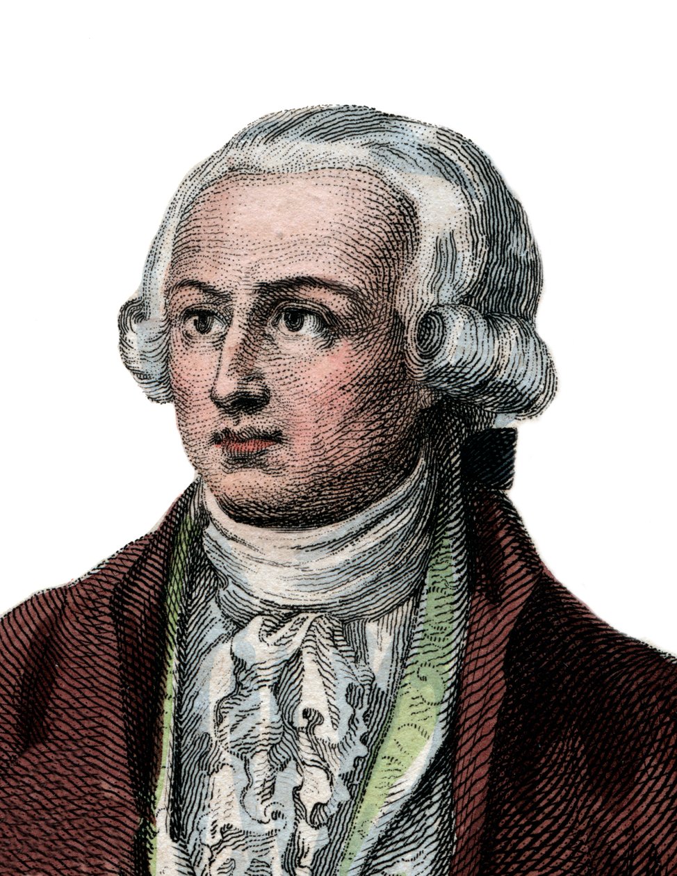Porträtt av Antoine Laurent de Lavoisier (1743-1794), fransk kemist. av French School