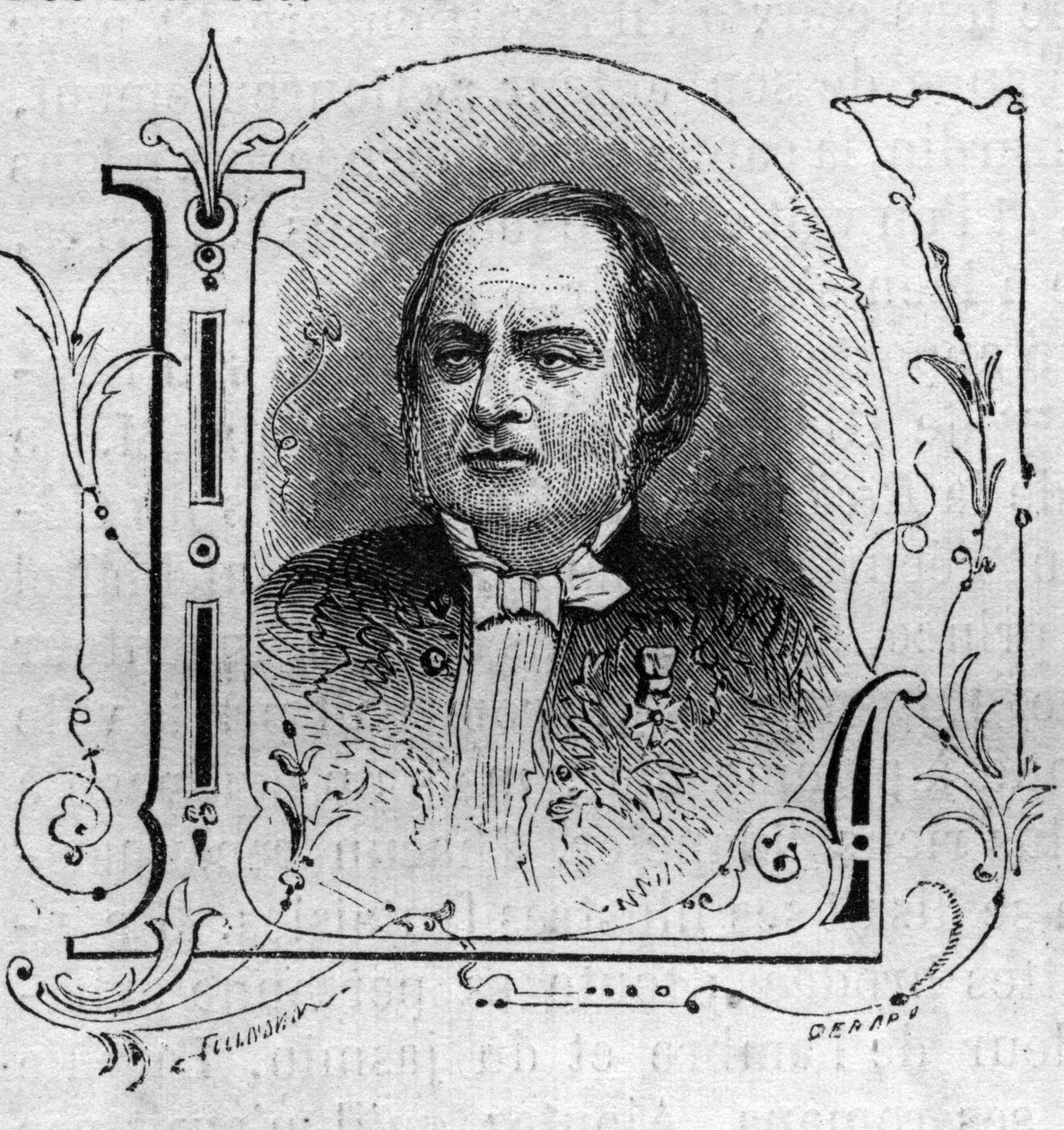 Porträtt av Antonin Louis Clapisson (1808-1866), fransk kompositör. av French School