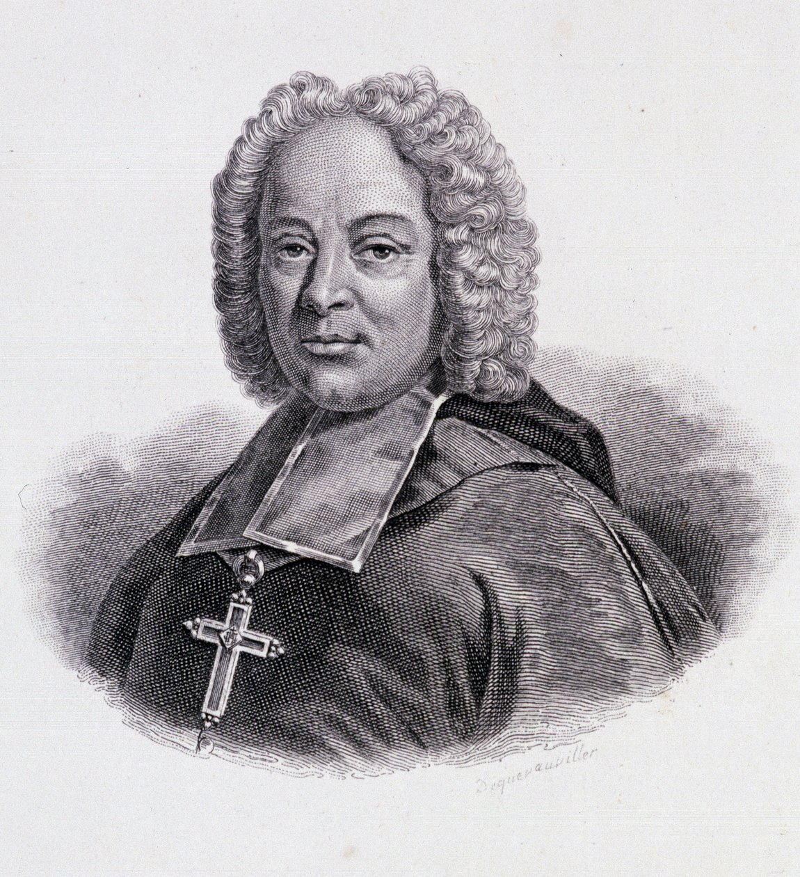 Porträtt av Belsunce de Castelmoron, fransk prelat (1670 - 1755) av French School