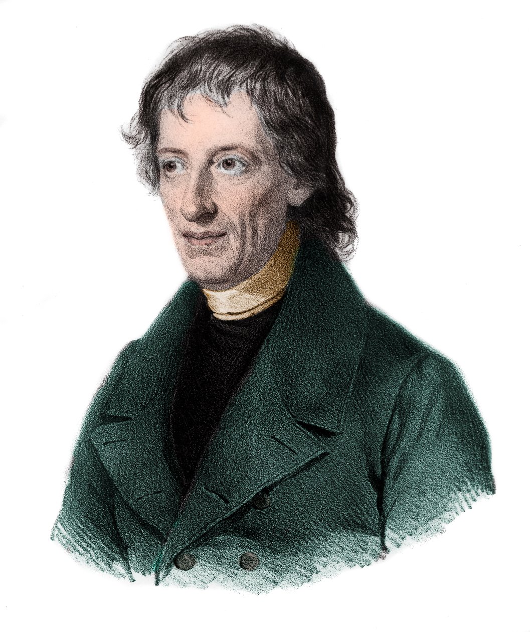 Porträtt av Bernhard Placidus Johann Nepomuk Bolzano (1781-1848), böhmisk matematiker, logiker, filosof, teolog. av French School