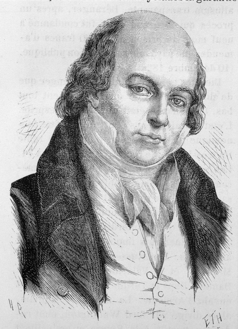 Porträtt av Béranger, fransk poet och låtskrivare (1780 - 1857) - i "" L