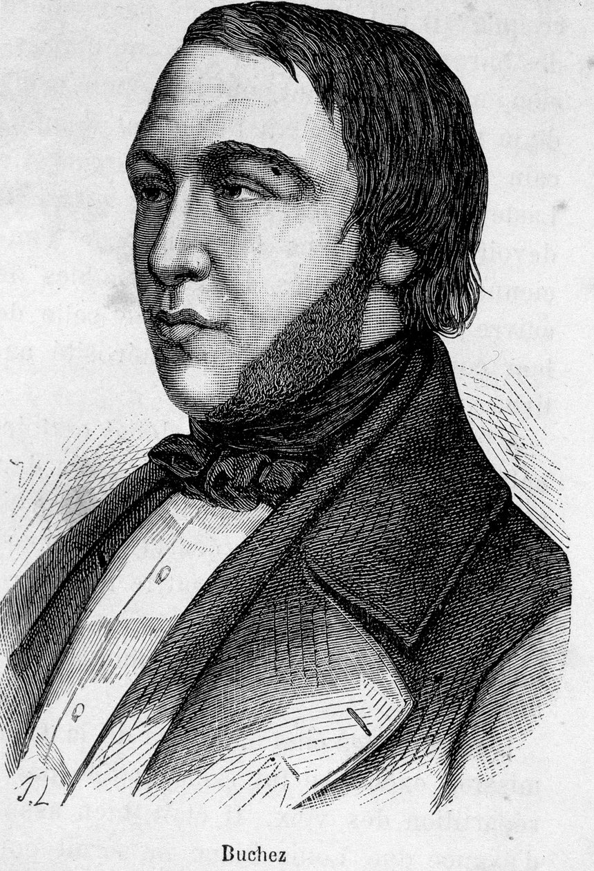 Porträtt av Buchez, fransk filosof och politiker (1796 - 1865) av French School