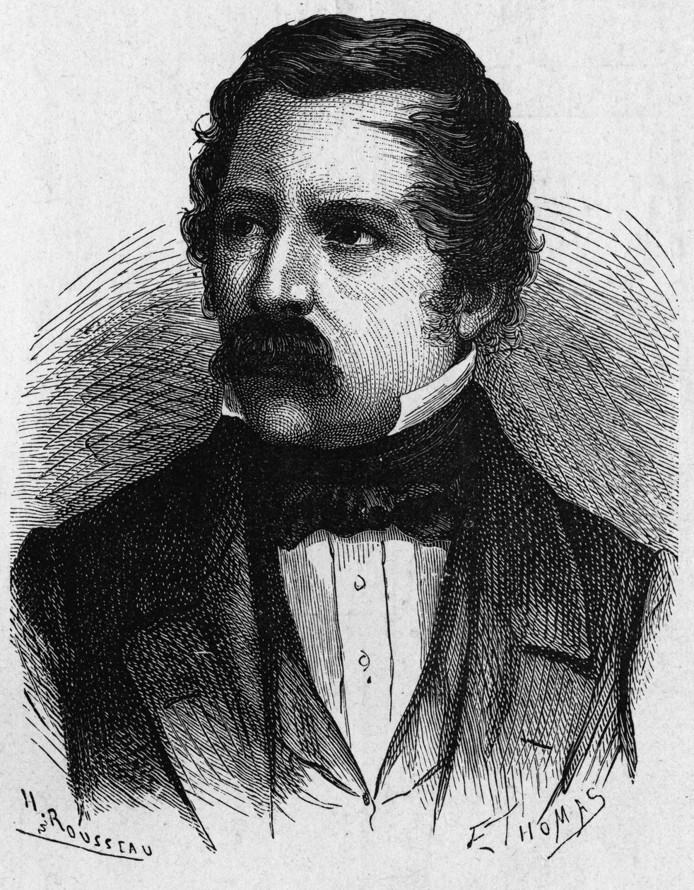 Porträtt av Carl (Karl) August von Steinheil (1801-1870), tysk fysiker, uppfinnare inom telegrafiområdet - i "" Vetenskapens album; berömda vetenskapsmän; Stora upptäckter””” 1896 av French School