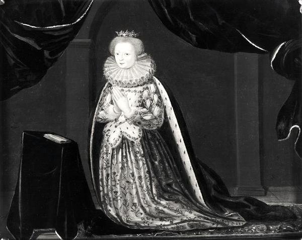 Porträtt av Katarina av Cleves (1417-79) hertiginna av Guise av French School