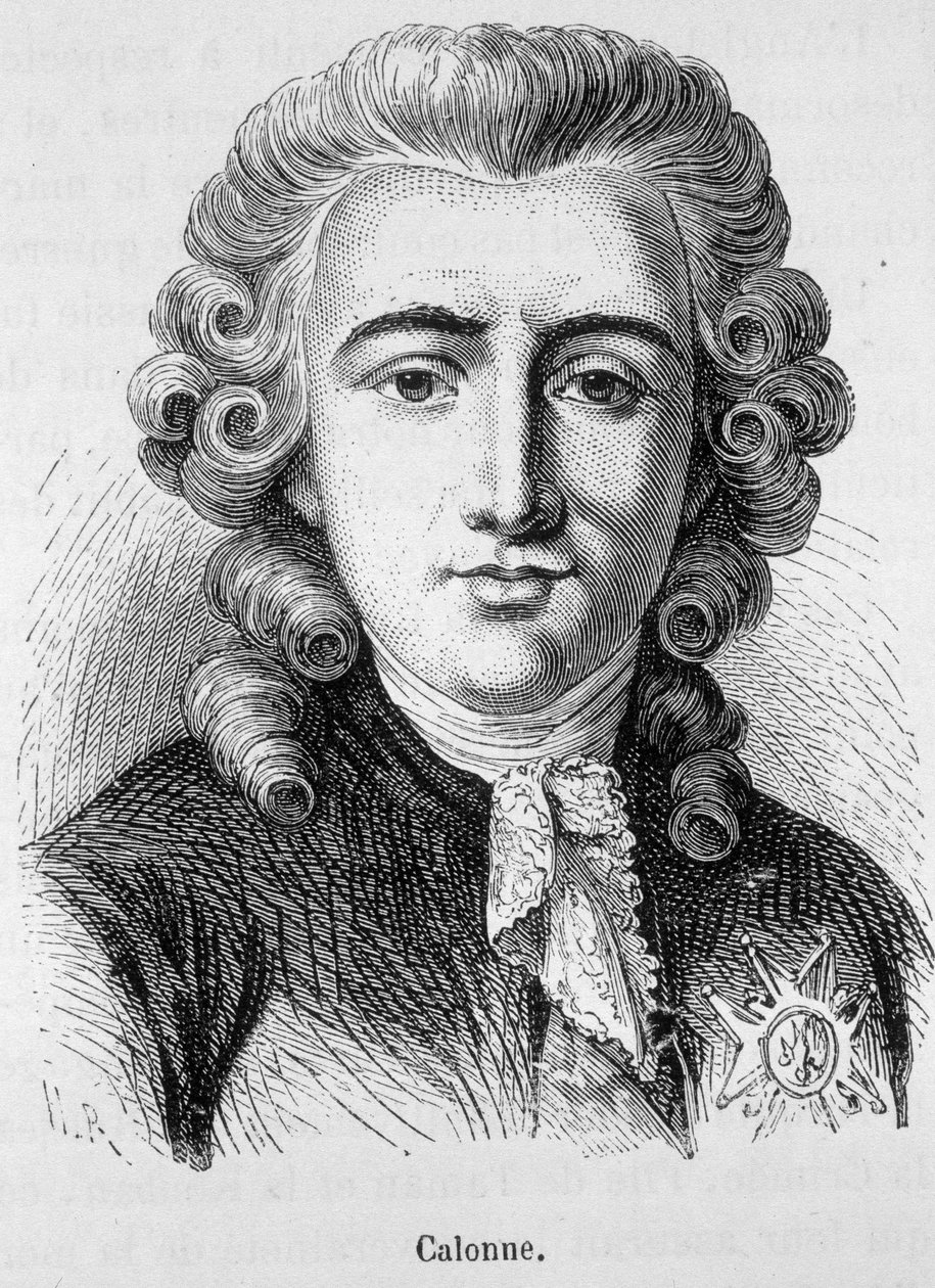 Porträtt av Charles Alexandre de Calonne, fransk politiker (1734 -1802) - i "" L