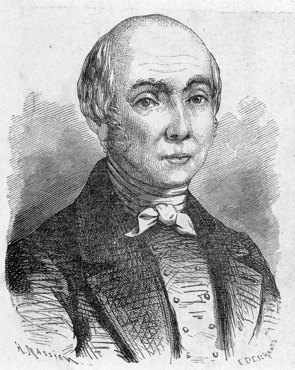 Porträtt av Charles Dallery (1754 - 1835), - i "" Vetenskapens album; berömda forskare; Stora upptäckter””” 1896. av French School