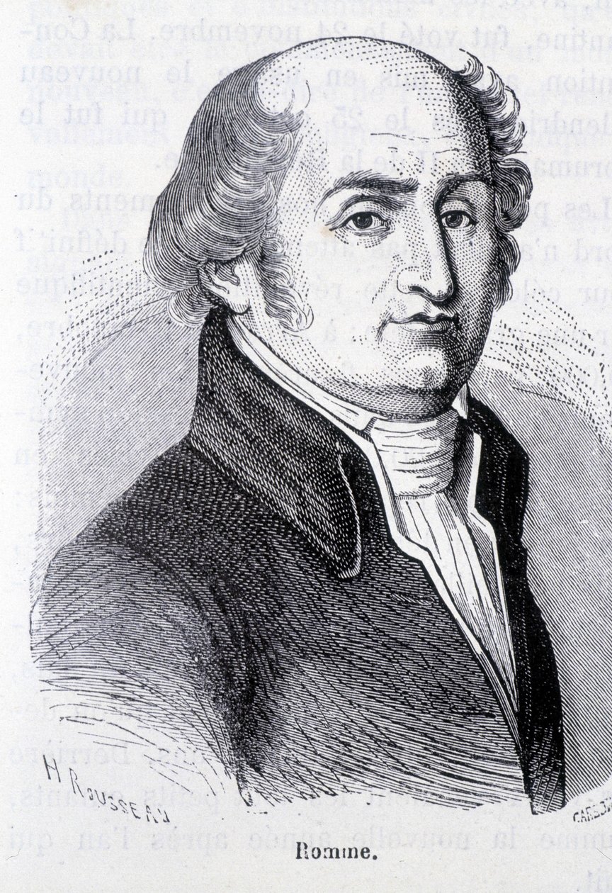Porträtt av Charles Gilbert Romme, fransk politiker (1750-1795) - i ""L