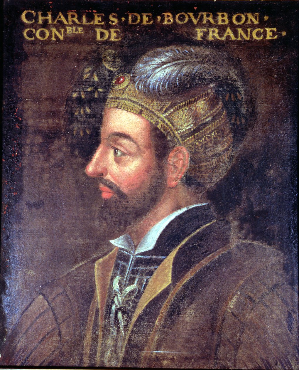 Porträtt av Karl III (1490-1527) hertig av Bourbon, 1617-38 av French School