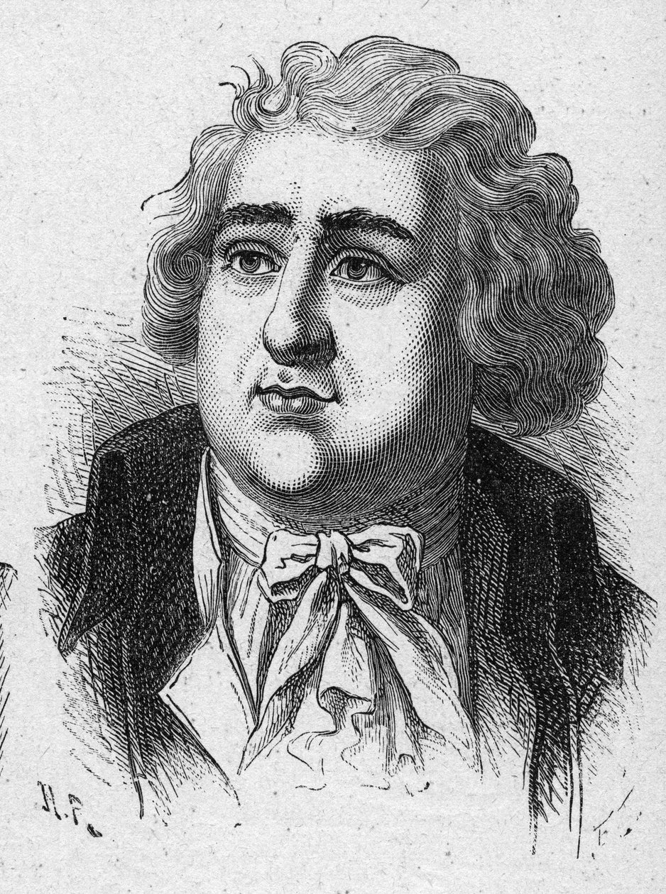 Porträtt av Charles James Fox (1749-1806), brittisk statsman. Gravyr från 1889. Privat samling. av French School