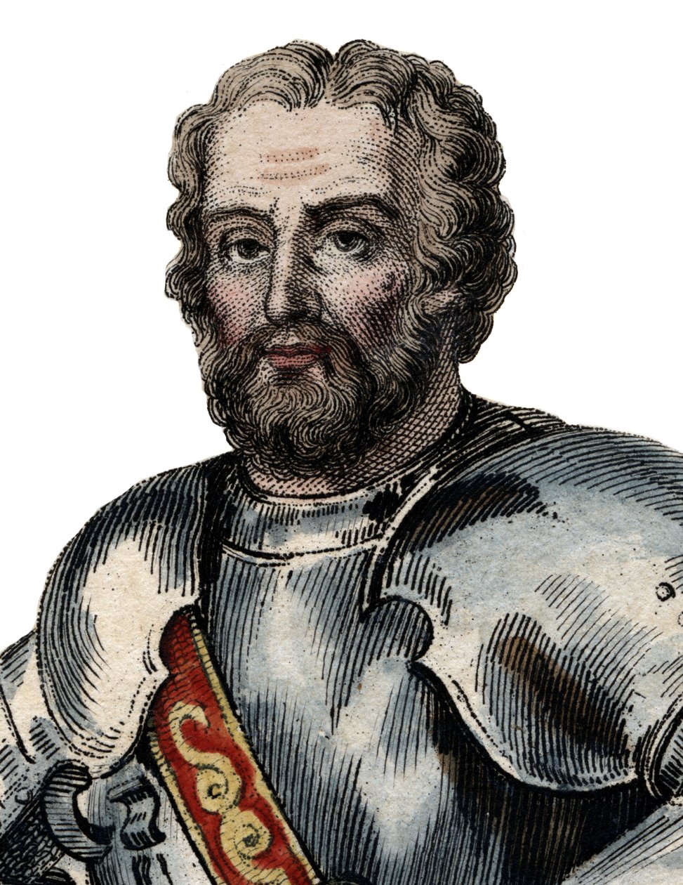 Porträtt av Chevalier de Bayard (1476-1524), fransk soldat. av French School